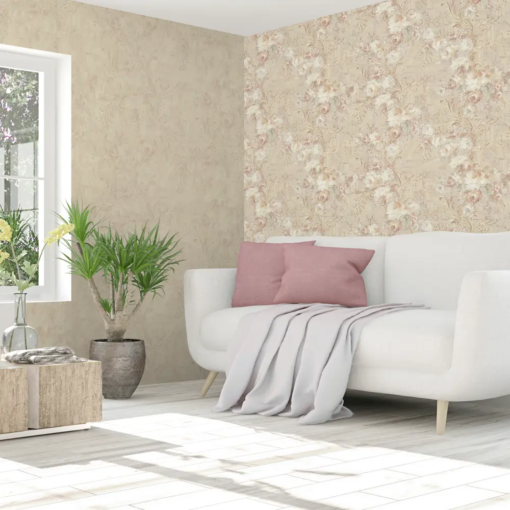 Обои флизелиновые Victoria Stenova Veronese коричневые 1.06 м 988382 STLM-2198262 - Вид №3
