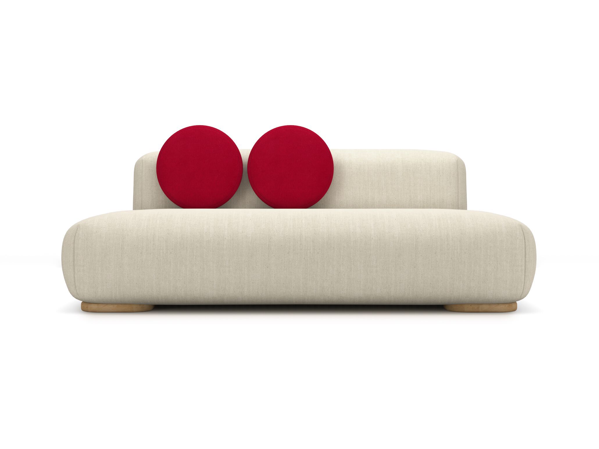 Ткань диван HANNABI MODEL NO.05 WHITE ARCH-00043501 - Вид №1