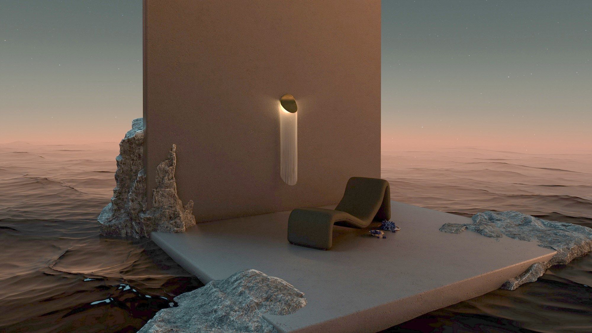 Район бахромой стальной светодиодный настенный светильник Darmes Cé ARCH-00063498 - Вид №11