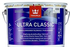 Краска Tikkurila Ultra Classic / Тиккурила Ультра Классик для деревянных фасадов 9л