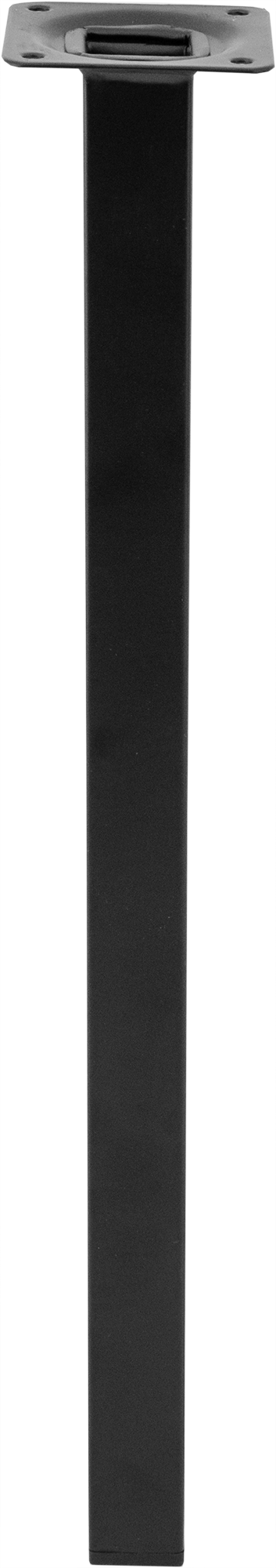 82754091 Ножка квадратная 400х25 мм сталь максимальная нагрузка 50 кг цвет черный STLM-0035480 EDSON