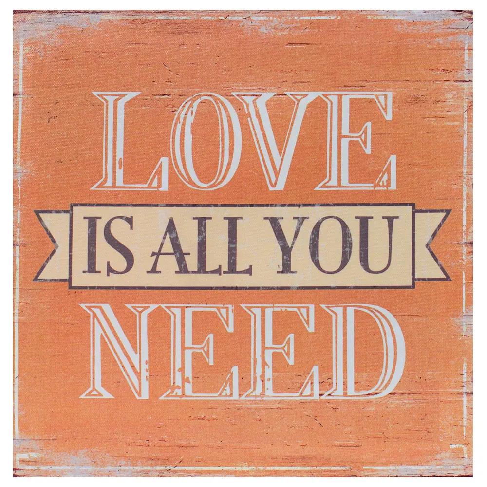 Канвас 30х30 см «Love is all you need» 18536233 STLM-2075685 Santreyd 