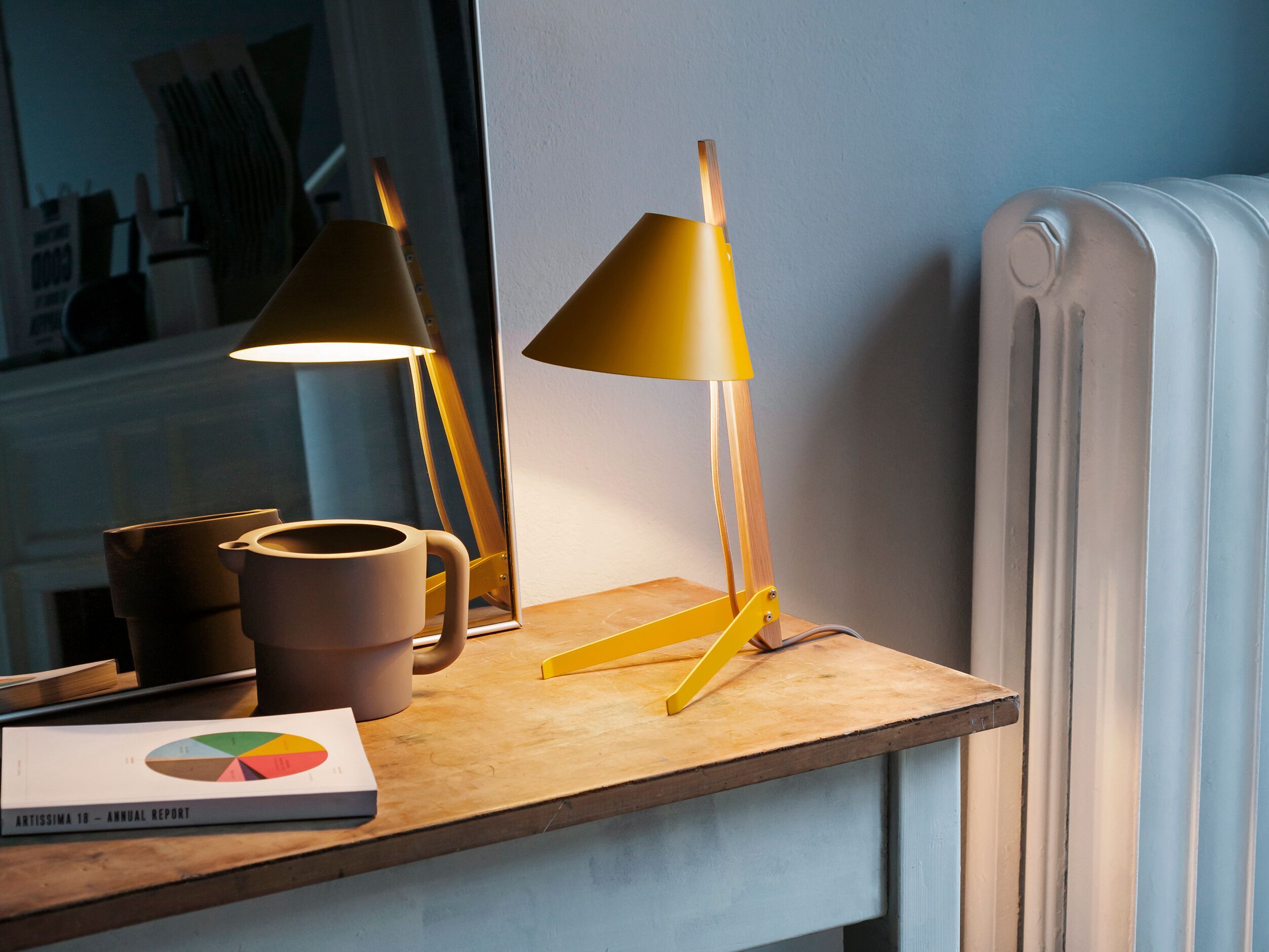 Настольная лампа из металла и дерева Kalmar Билли ARCH-00031460 - Вид №7