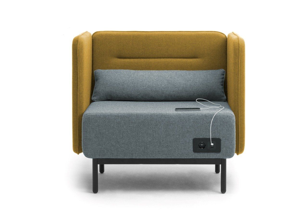 Огнестойкое тканевое кресло с USB-разъемом Leyform Around ARCH-00136047 - Вид №10