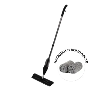 91064676 Швабра с распылителем Ridberg Home Spray Mop Black микрофибра STLM-0464673