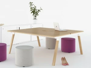 Mikomax Smart Office Прямоугольный стол для совещаний с системой управления кабелями Flexido