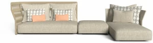 Talenti Модульный садовый диван из ткани и веревки Cliff