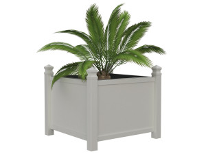 Стальная квадратная высокая плантатор