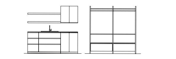Модульный шкаф для белья Ideagroup пространство-время ARCH-00084098 - Вид №2
