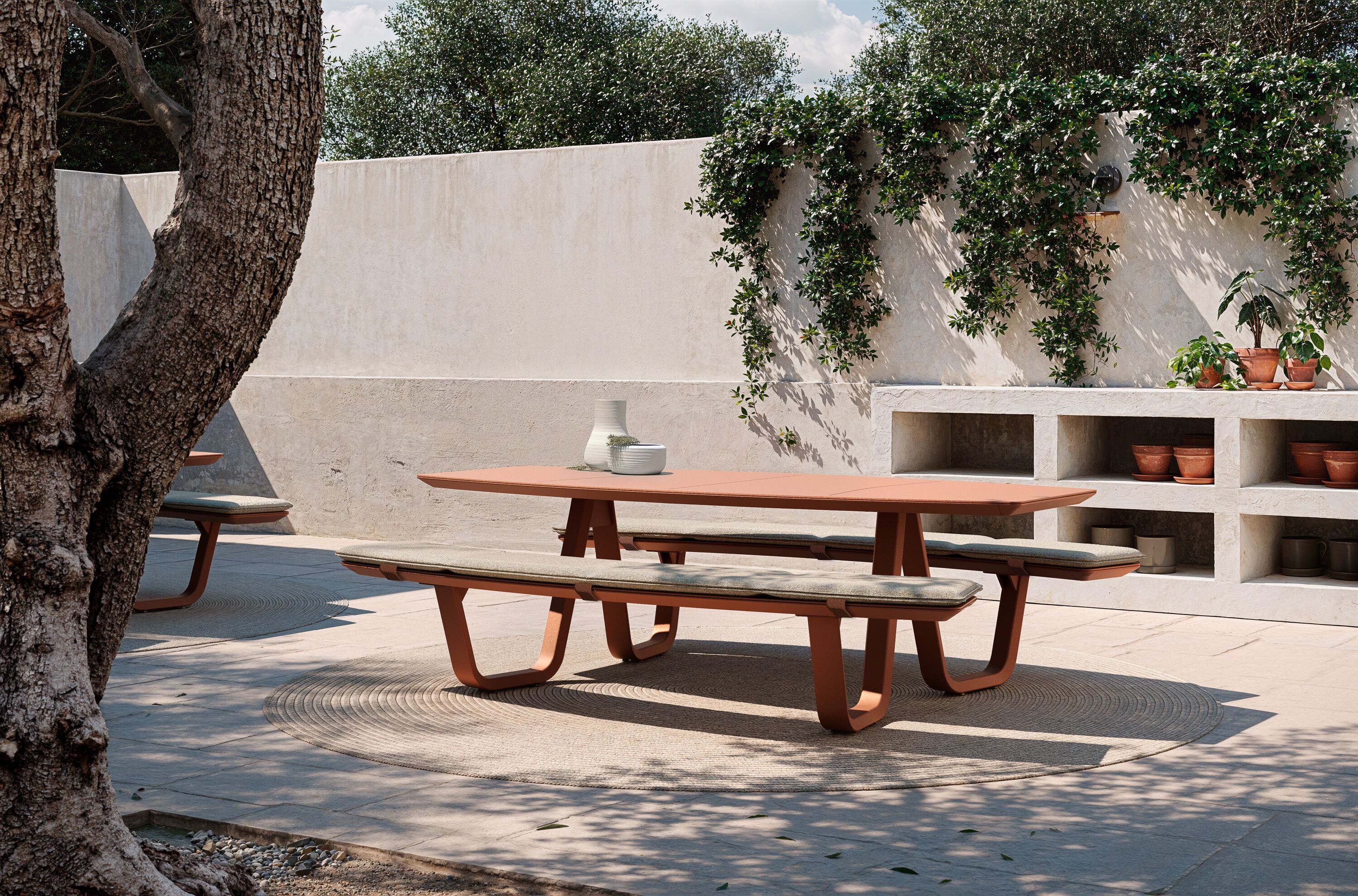 Прямоугольный стол для пикника со встроенными скамейками Atmosphera 8teen ARCH-00084249 - Вид №6