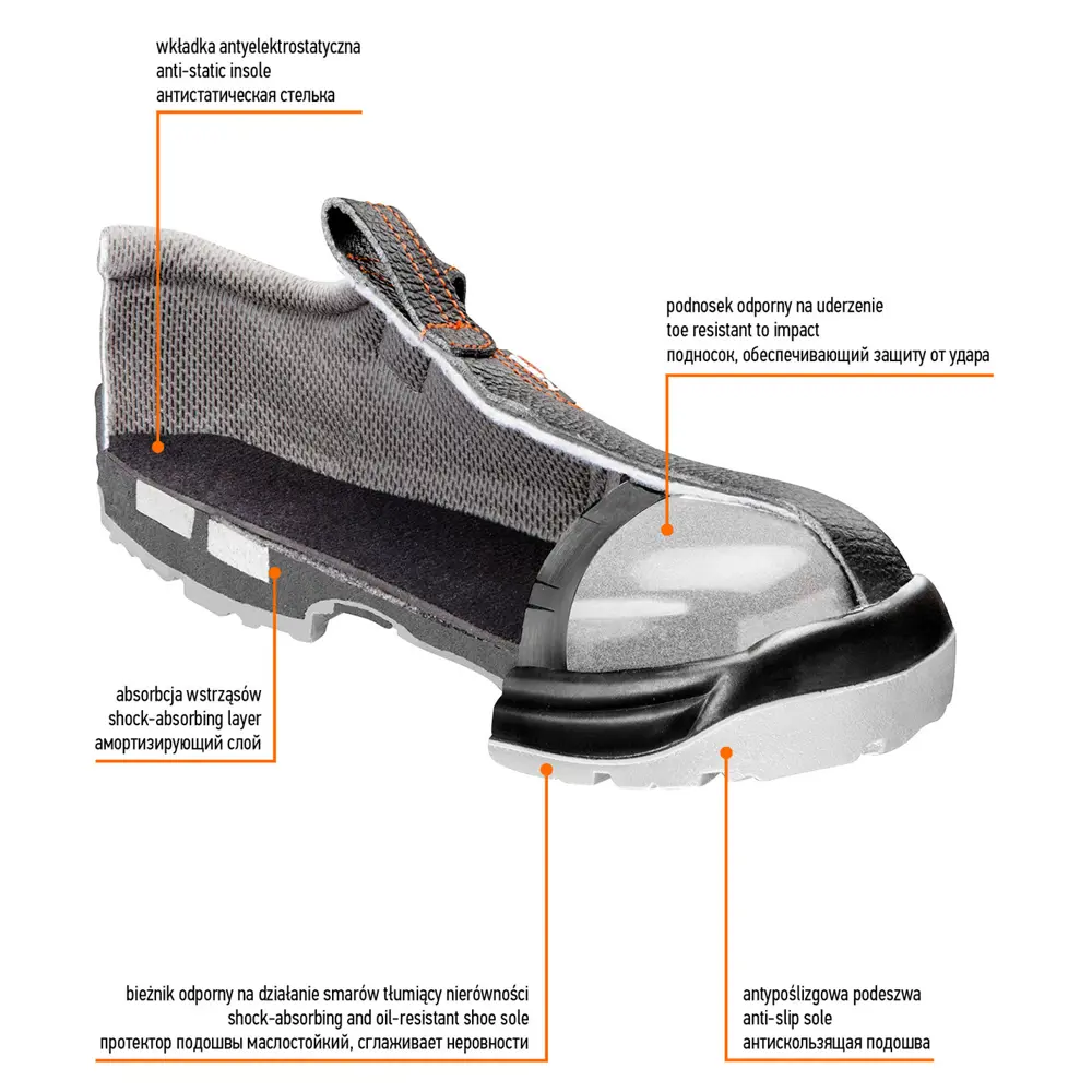 Сандалии рабочие Neo S1 SRA, кожа, размер 40 Neò STLM-2178695 - Вид №4