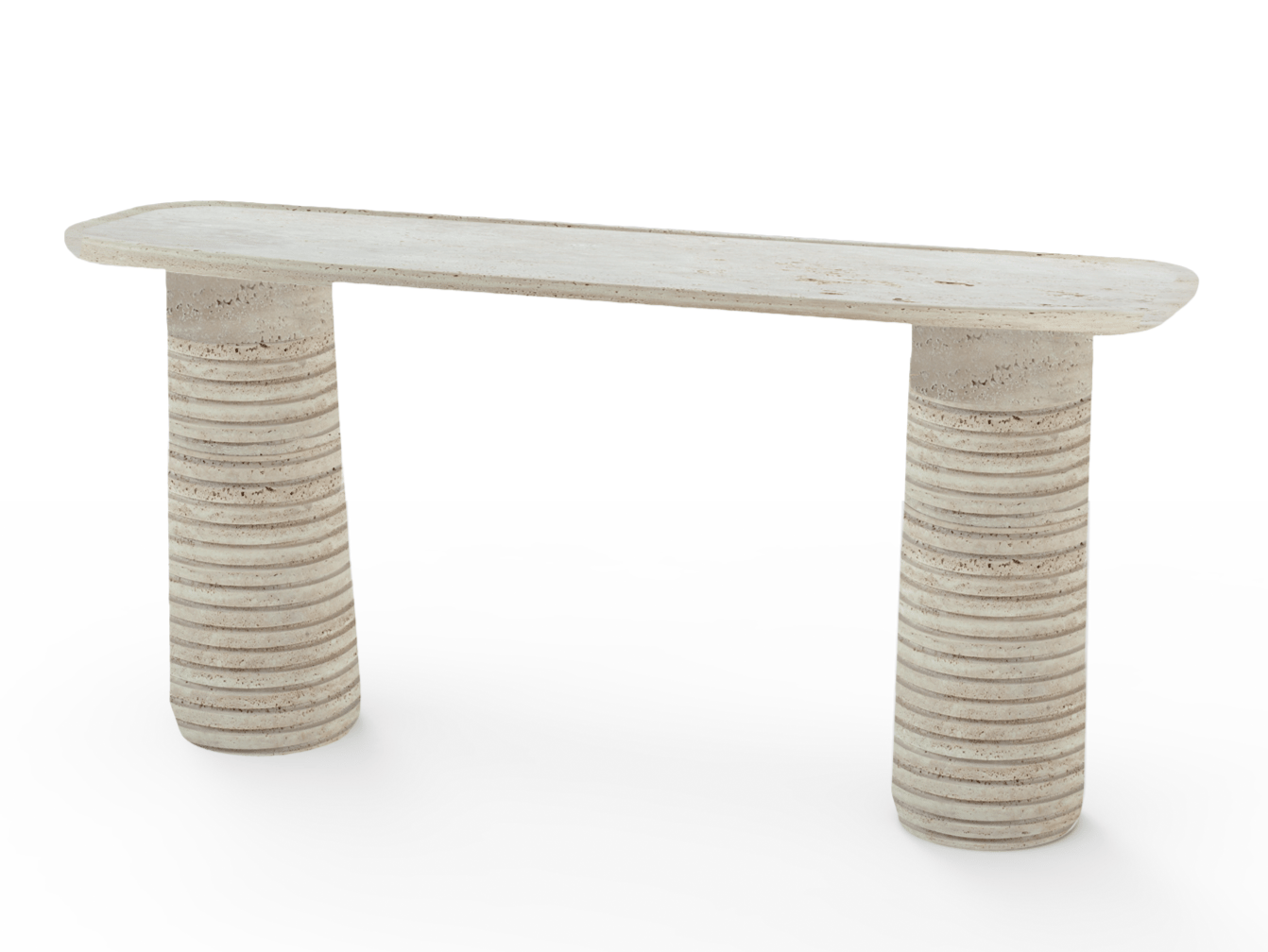 Прямоугольная консоль из травертина Mambo Unlimited Ideas Poppy ARCH-00028659 - Вид №1