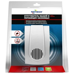 Ультразвуковой отпугиватель грызунов Weitech WK0240-RU пластик белый