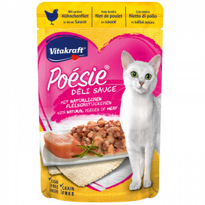 ПР0047607*23 Корм для кошек Poesie курица в соусе пауч 85г (упаковка - 23 шт) VITAKRAFT