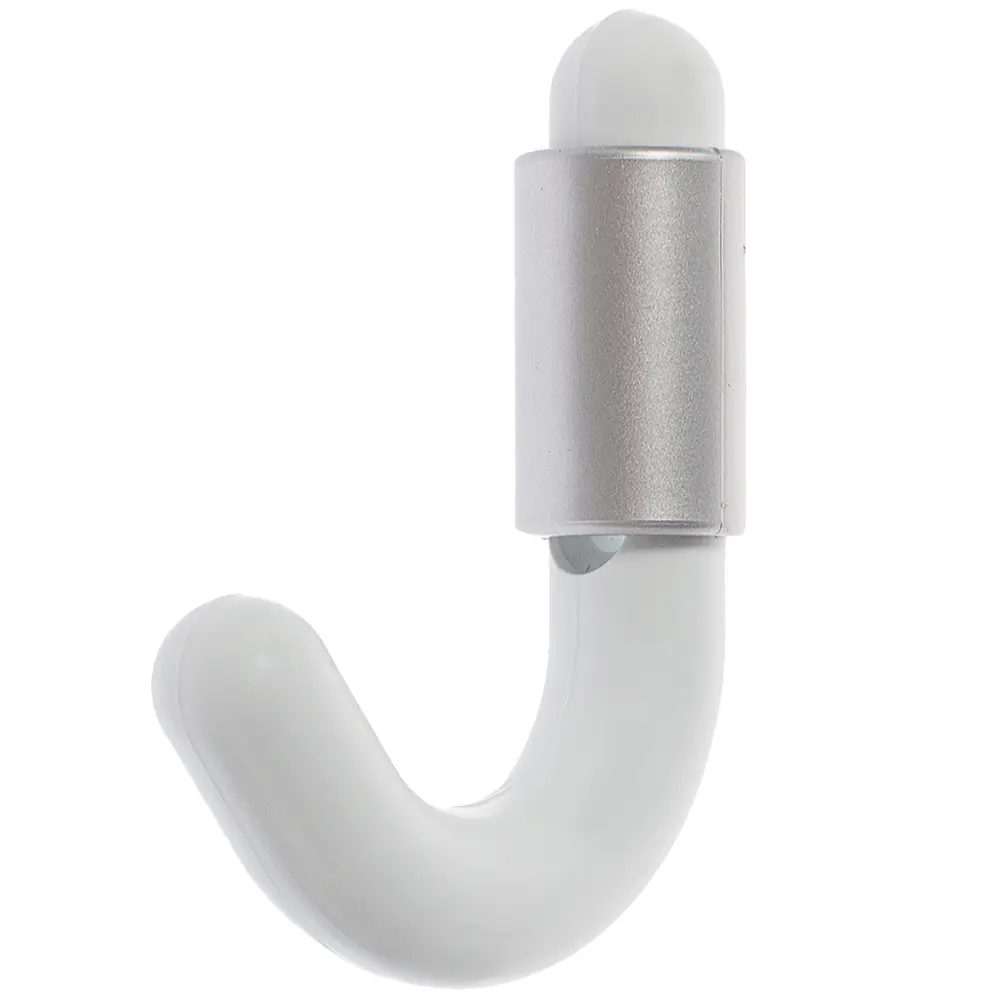 Крючок малый пластик цвет белый ЛЕВША STLM-2071491