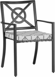 Oxley's Furniture Штабелируемый алюминиевый садовый стул с подлокотниками Centurian Cnsa