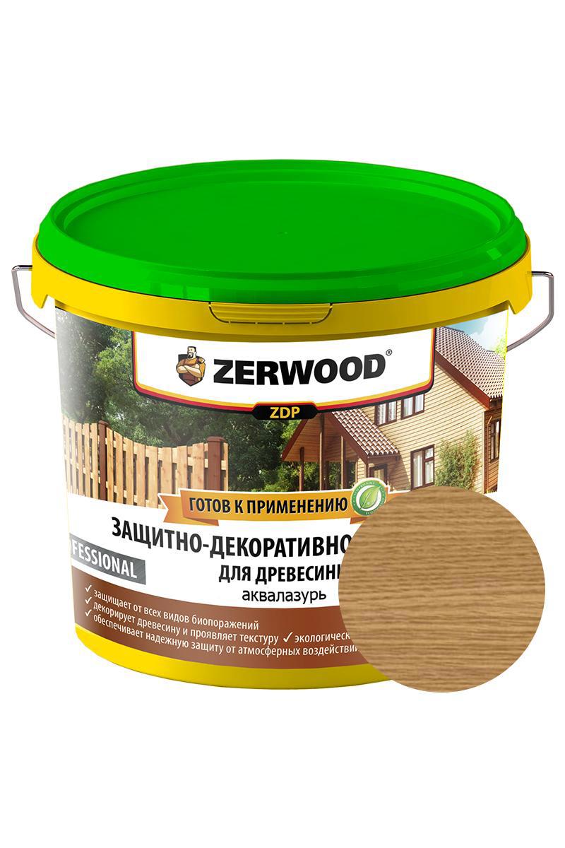 90408501 Защитно-декоративный антисептик для древесины 1605547565 цвет дуб 5 кг STLM-0218648 ZERWOOD