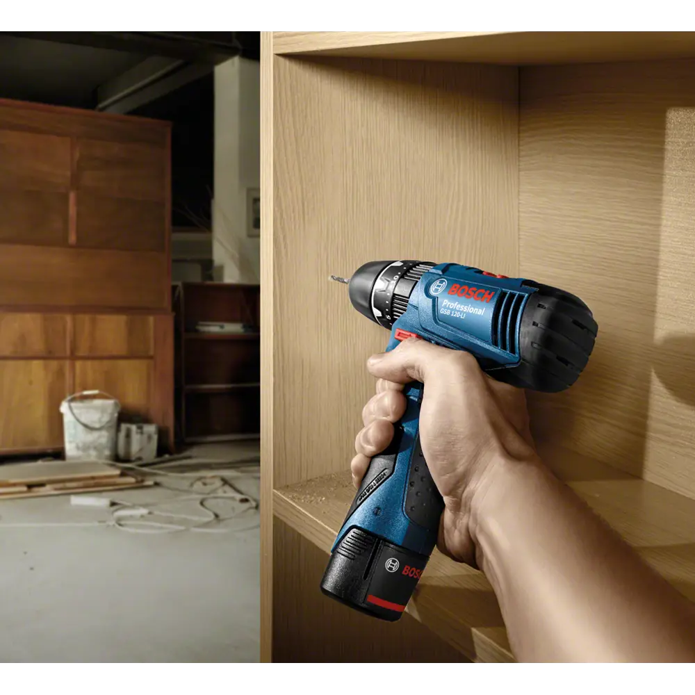 Дрель-шуруповерт аккумуляторная ударная Bosch Professional GSB 120 06019G8100, 12 В Li-ion 2x2 Ач STLM-2087275 - Вид №10