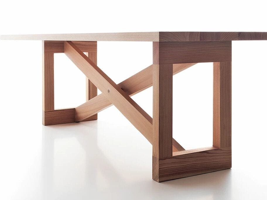 Прямоугольный обеденный стол из массива дерева Lando ODE ARCH-00052154 - Вид №1