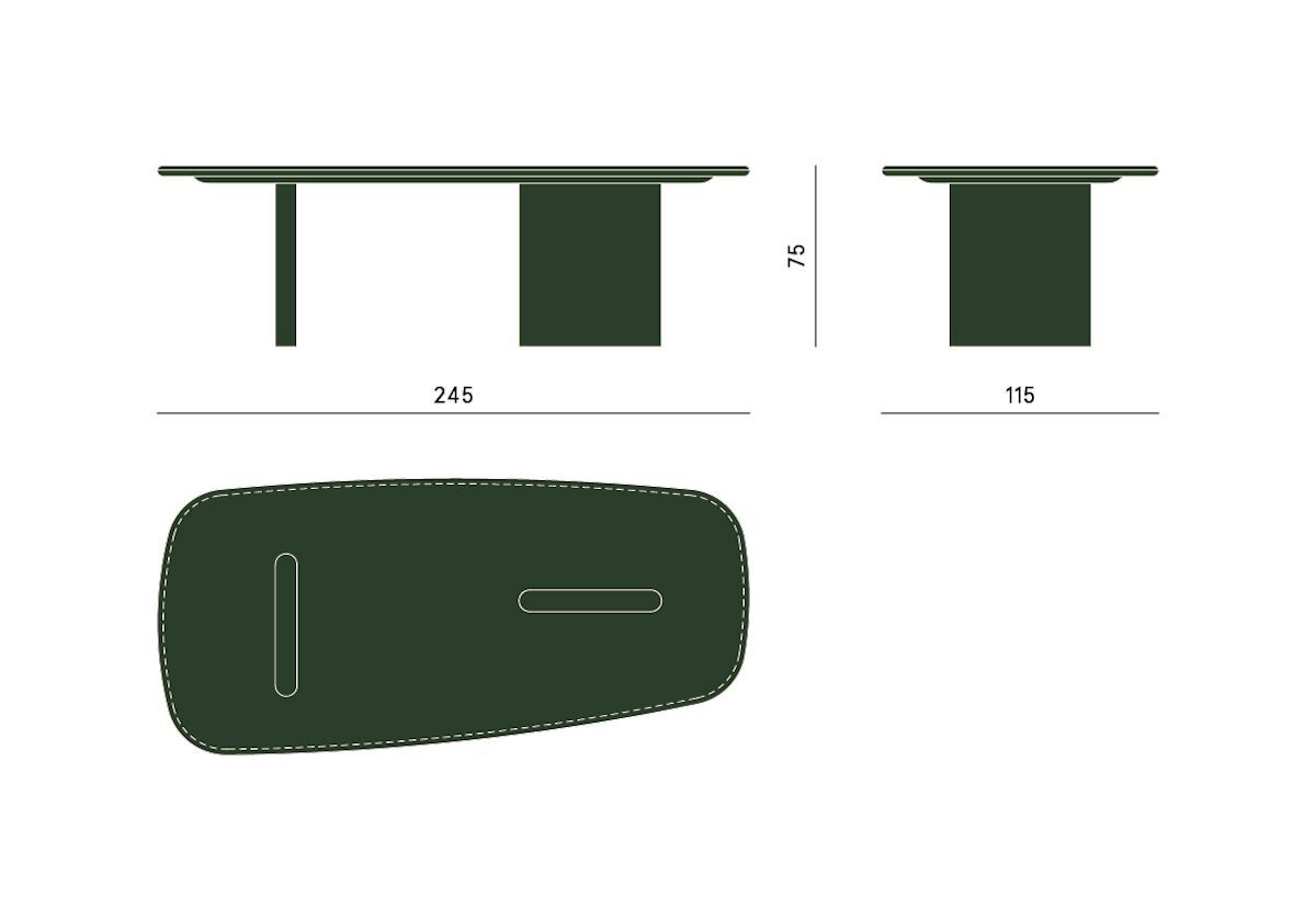 Обеденный стол из ясеня с деревянной или мраморной столешницей Carpanese Home Rising ARCH-00151782 - Вид №6
