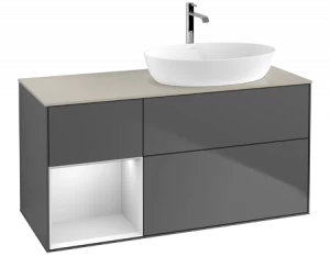 Villeroy&Boch Тумба под раковину Прямоугольная версия FA43MTGK Finion Anthracite Matt Lacquer