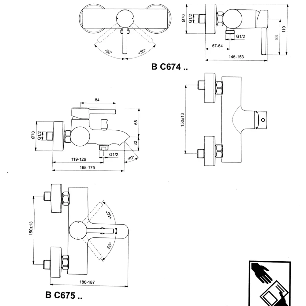Смеситель для душа Ideal Standard Kolva однорычажный цвет белый STLM-2068993 - Вид №3