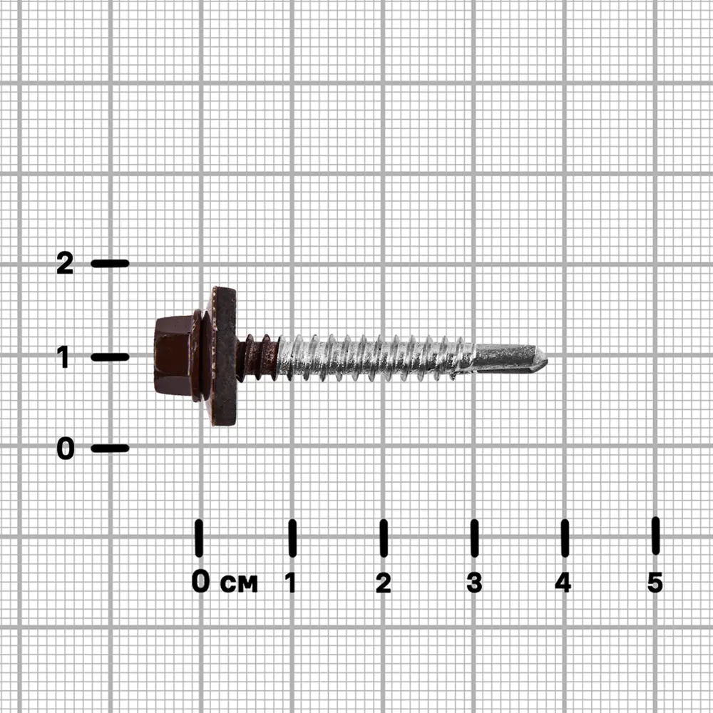 Саморезы кровельные по металлу DILWIS оцинкованные с буром 5.5×38 мм 89384837 STLM-1570150 - Вид №2