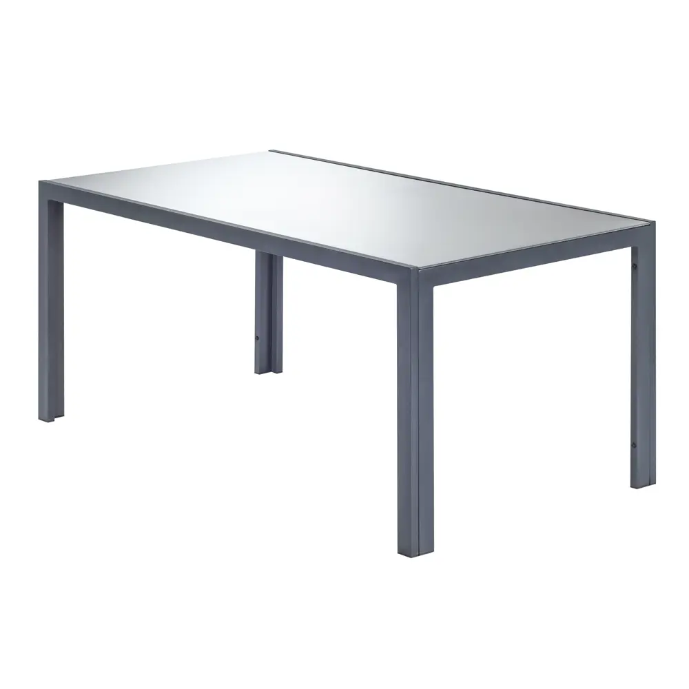 Стол садовый Naterial Lyra Fix 160х90х75 см алюминий/стекло темно-серый STLM-2089212 - Вид №2