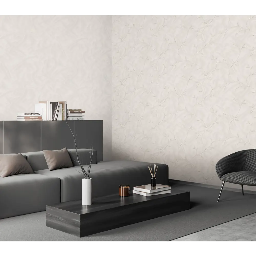 Обои Ateliero Stella - серые флизелиновые с текстурным рисунком 89327221 STLM-0814439 - Вид №4