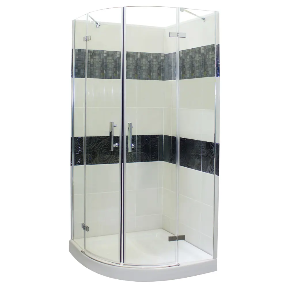 Душевая ширма Sensea Alur 1/4 круга для поддона 90х90 см Без серии STLM-2122775