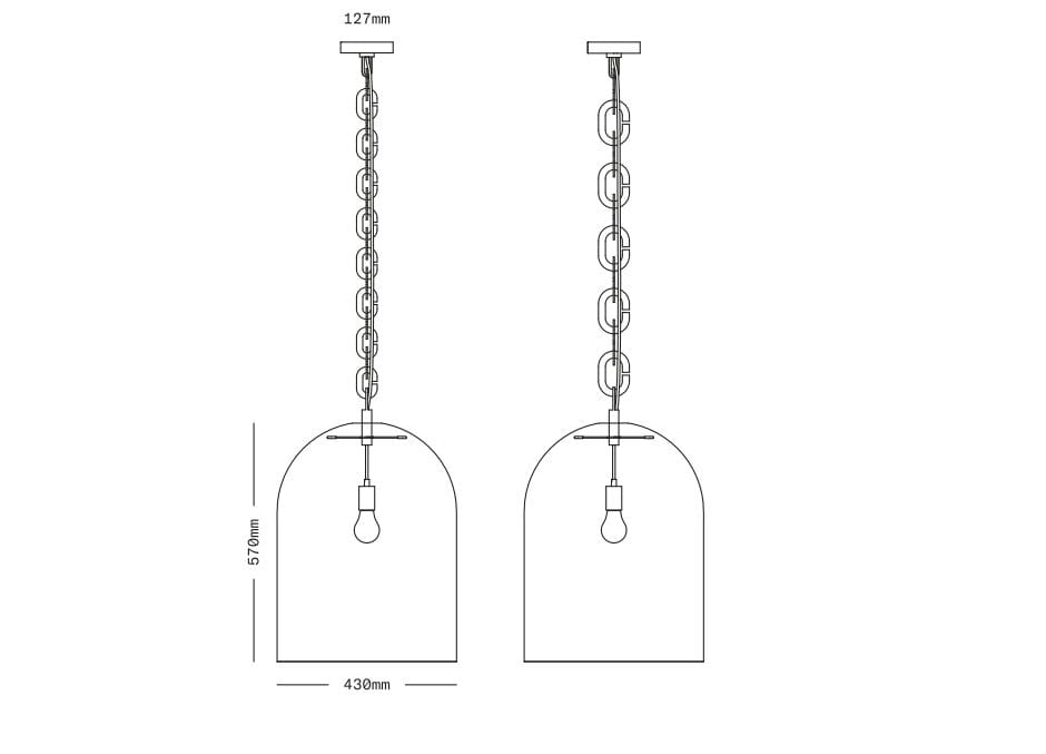 Выдувное стекло светодиодный подвесной светильник SkLO купол ARCH-00093027 - Вид №6