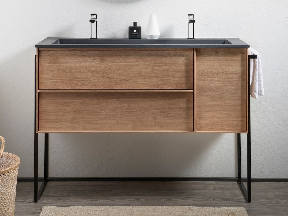 Подвесной шкаф для умывальника из дуба с ящиками Acquabella ARCH-00027831