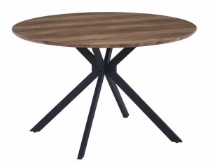 Обеденный стол круглый 120 см орех Ralf BRADEX HOME  00-3974022 Орех;коричневый;черный