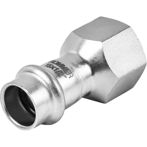 Муфта переходная Rommer 1/2"x15 мм ВПр-ВР нержавеющая сталь