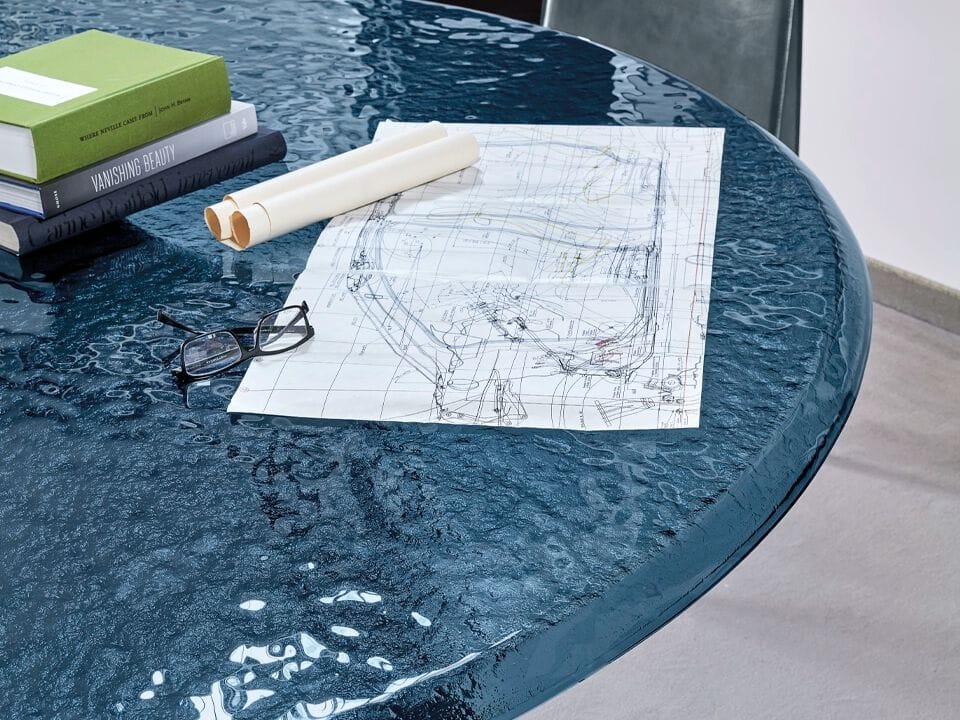 Круглый обеденный стол из железа и стекла Arketipo AVALON ARCH-00145435 - Вид №4