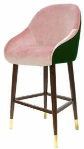 Moanne Барный стул из ткани с подставкой для ног Milonga
