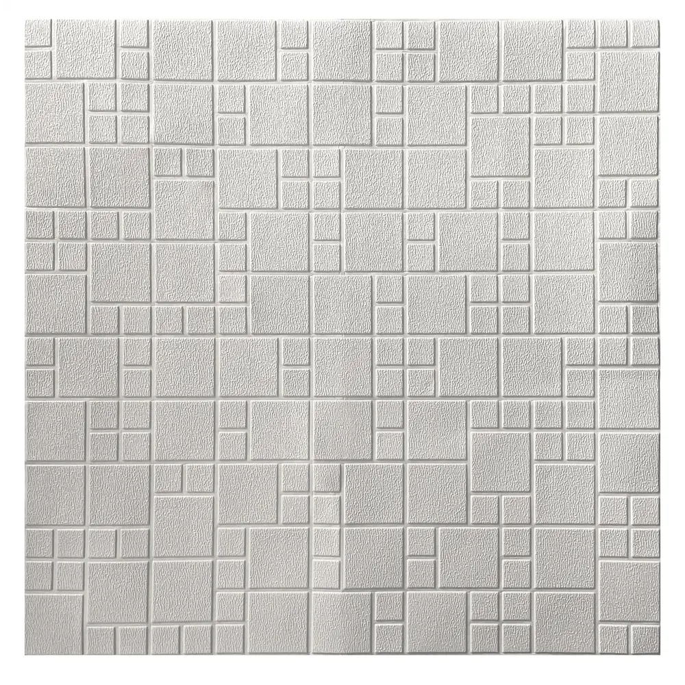 91522178 Панель ПВХ Grace Репорт белый 700x700мм 0.49м² STLM-1013514