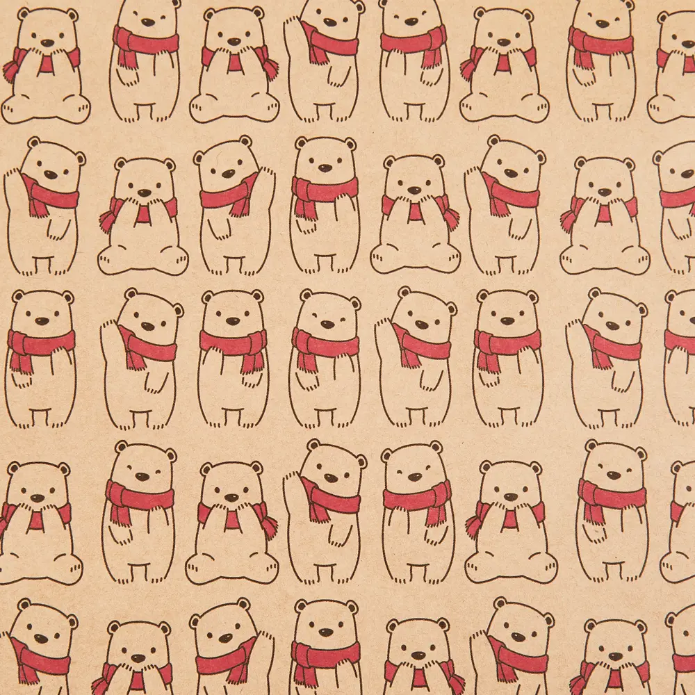 Симфония | Декоративная бумага «Мишки» для творчества и упаковки 85631244 STLM-0064711