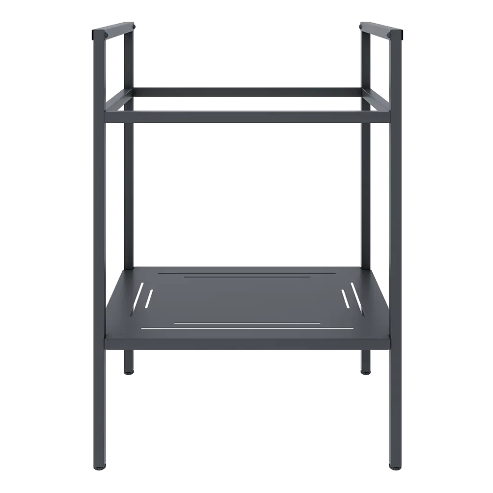 Опора для раковины Konsensa Бруклин 60 56.5x81 см цвет черный с раковиной Cersanit Colour керамика 60 см цвет белый 89432267 STLM-2071516