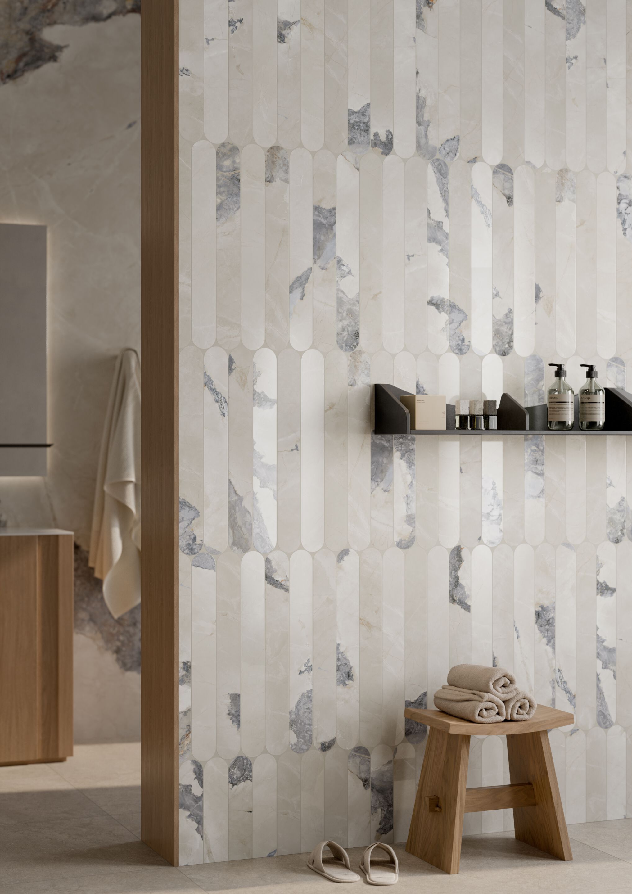 Пол / керамогранит с мраморным эффектом Ceramica Rondine INVISIBLE ARCH-00106333 - Вид №9