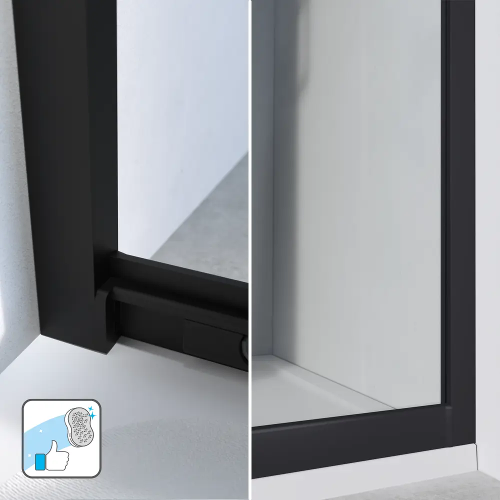 Комплект стекол для душевой ширмы Sensea Easy 80x80 см прозрачное стекло цвет профиля на выбор 88103662 STLM-2135993 - Вид №23