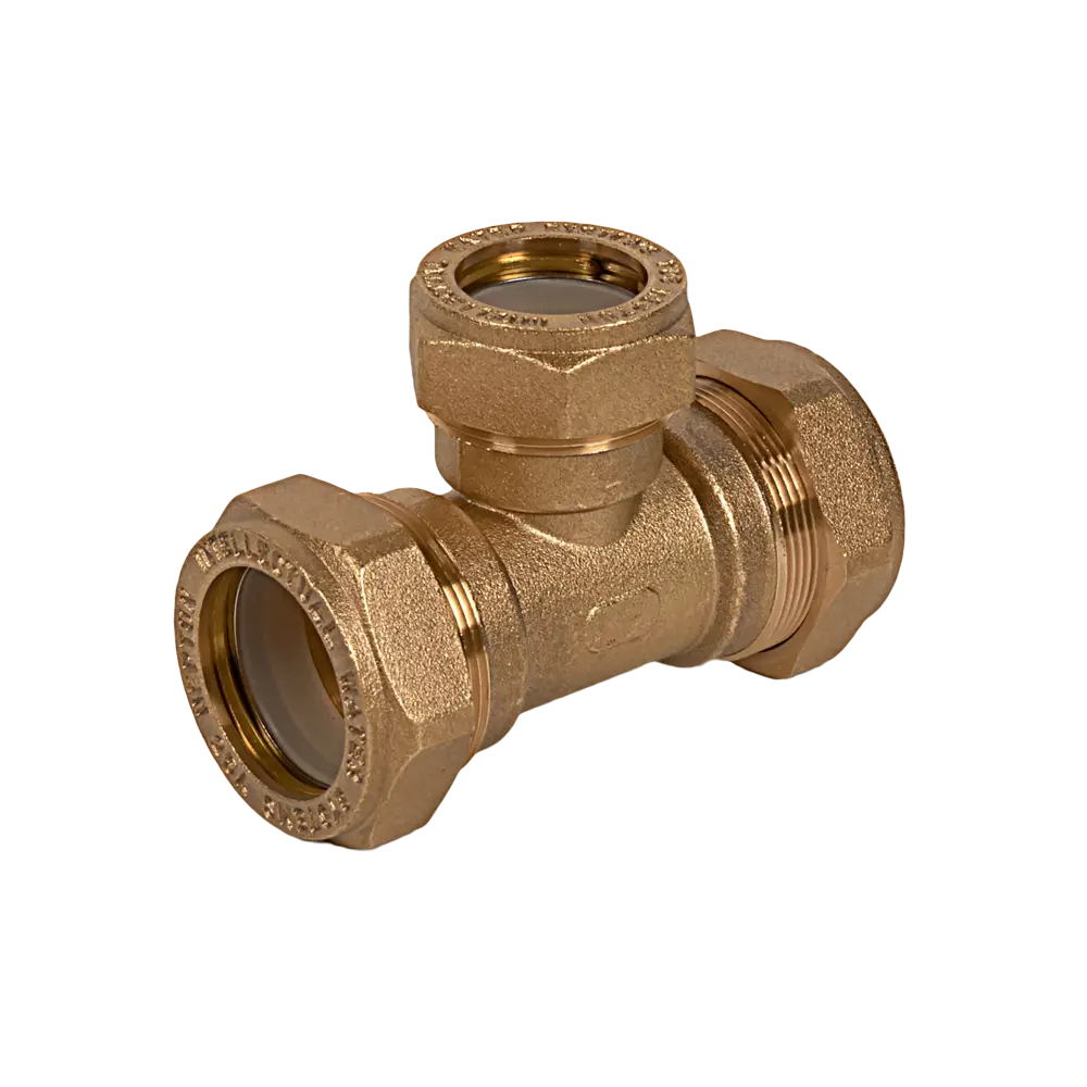 Тройник обжимной Neptun IWS 25х20х25 мм латунь STLM-2104880