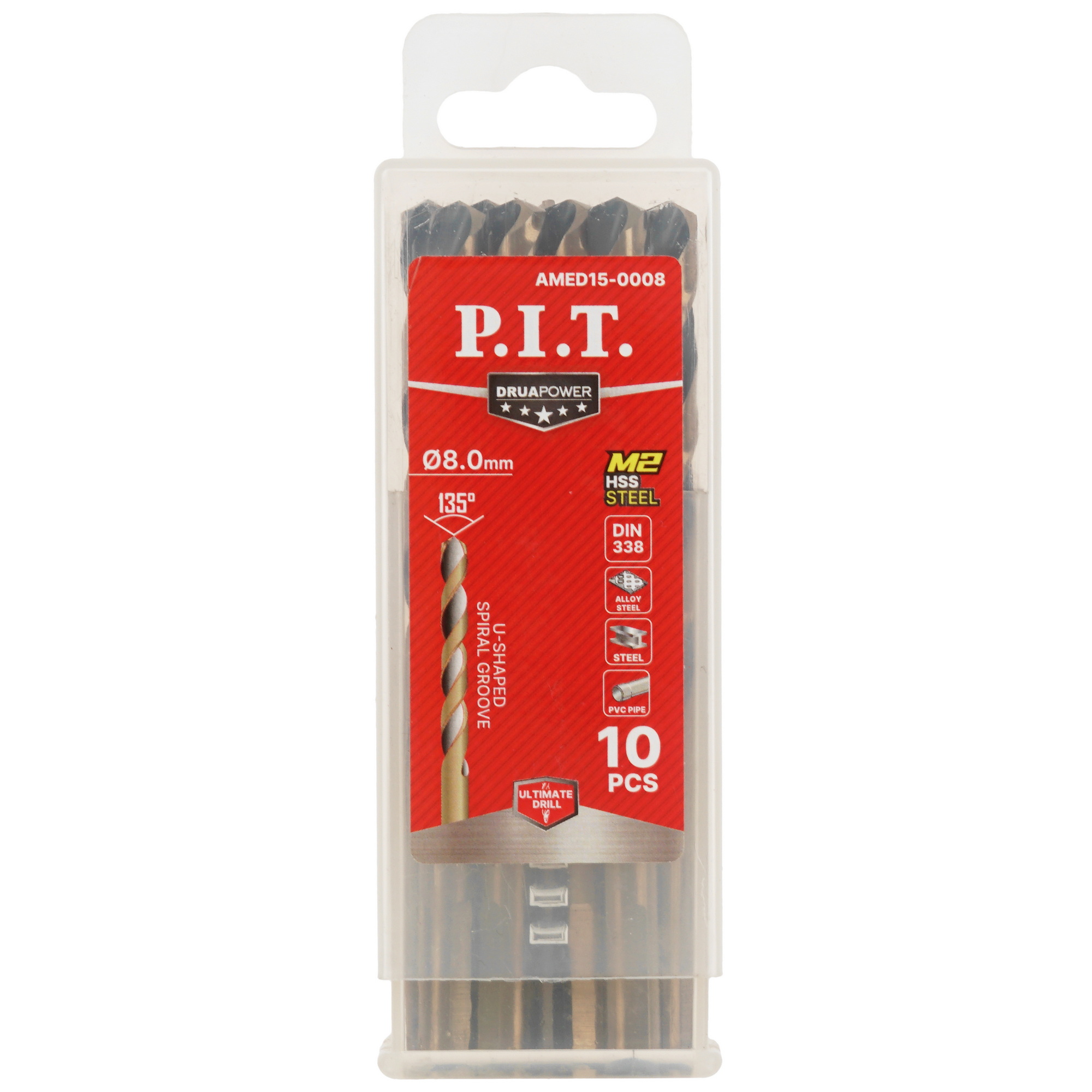 Набор сверл P.I.T. AMED15-0008 9256713 PIT STDN-0006228 - Вид №3