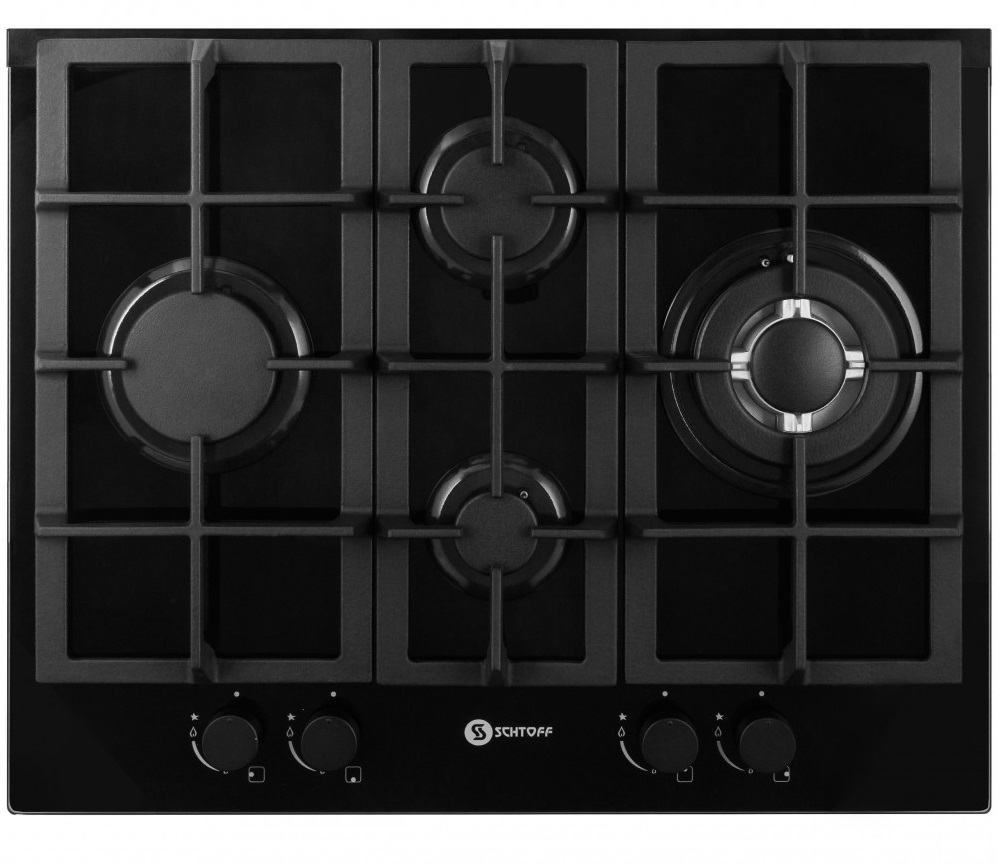 9295453 Газовая варочная поверхность SCHTOFF H 6047 C30 IS BLACK STDN-0110260