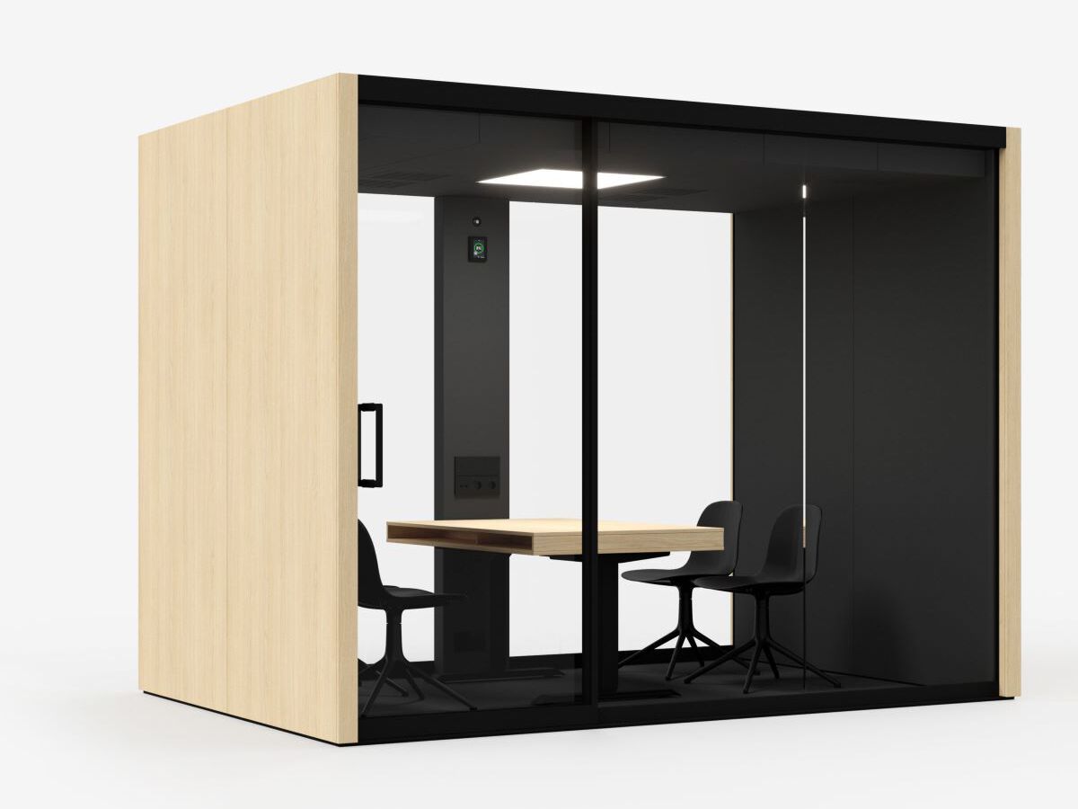 Многосторонняя акустическая офисная кабина со встроенным освещением Vetrospace VETROSPACE L ARCH-00033843 - Вид №10