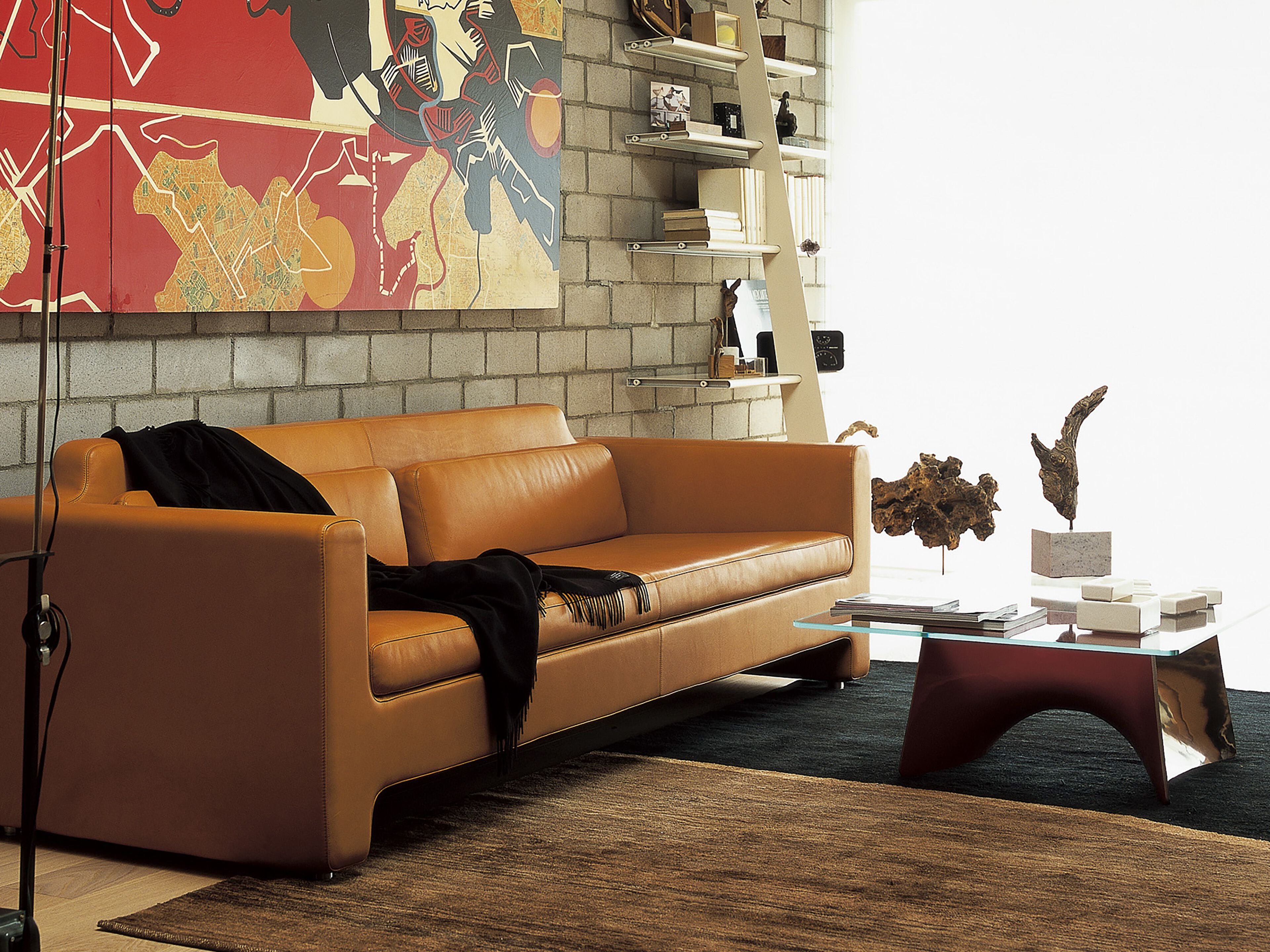 Алюминиевый и стеклянный низкий квадратный журнальный столик BALERI ITALIA Bentz ARCH-00153161 - Вид №2