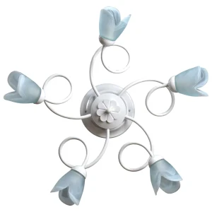 Люстра потолочная Светус Кассиопея 5 ламп 60 Вт цвет белый