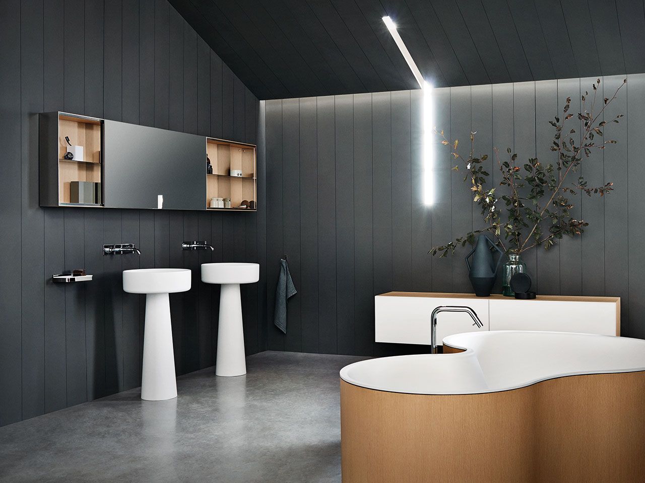 Круглая отдельно стоящая раковина из Cristalplant® Agape Bjhon 1 ARCH-00107880 - Вид №2