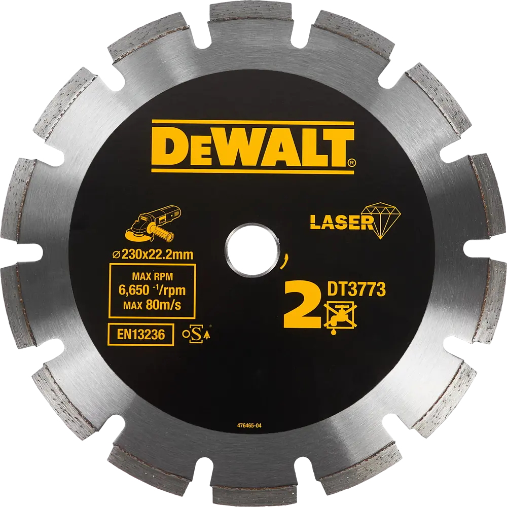 Круг алмазный по керамике Dewalt DT3773-XJ сегментный 230x22.2x2 мм STLM-2069437