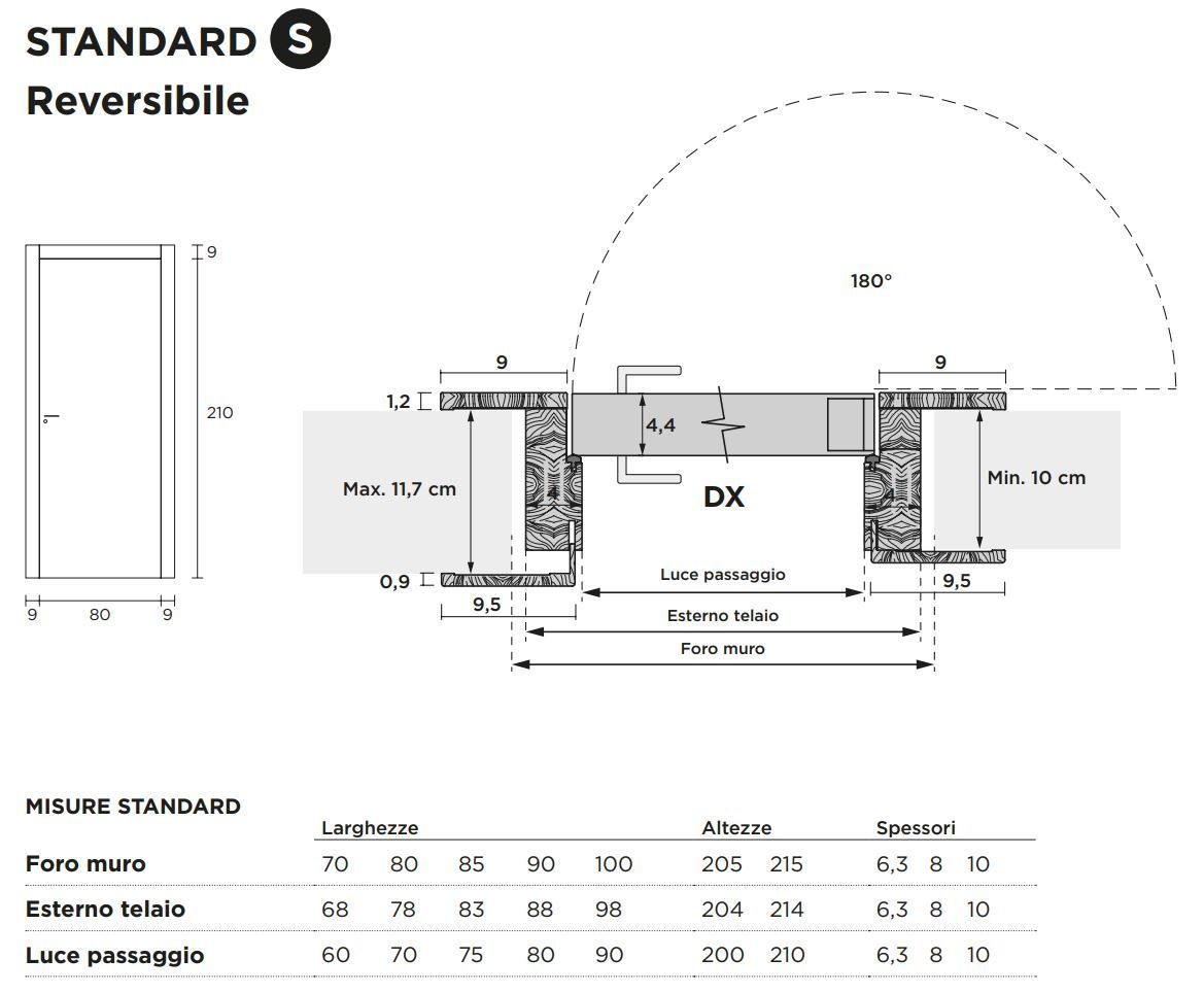 Распашная дверь с выдвижными петлями Venus Design Вера ARCH-00058623 - Вид №3